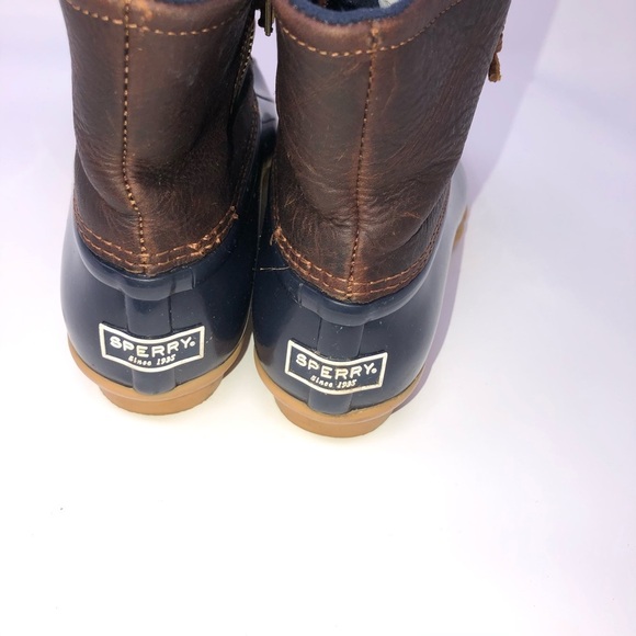 𝅺Sperry Top-Sider Saltwater Duck Boots navy size 6 - Picture 5 of 6